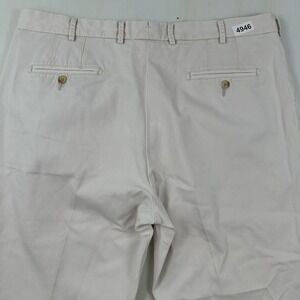 VTG Peter Millar 100% Pima Cotton Chino Pants Men 38x32 Cream Khaki Classic Peru